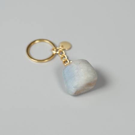 Nøglering med Aquamarine