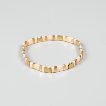 Xia armbånd i guld og pudder fra lemosch