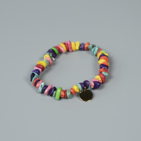 Lucky armbånd i Mix natursten fra le mosch