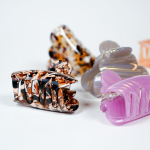 Mini Heaven hårklemme i Mørkebrun Carpet fra le mosch