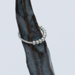 Vilje ring i rillet forsølvet fra le mosch