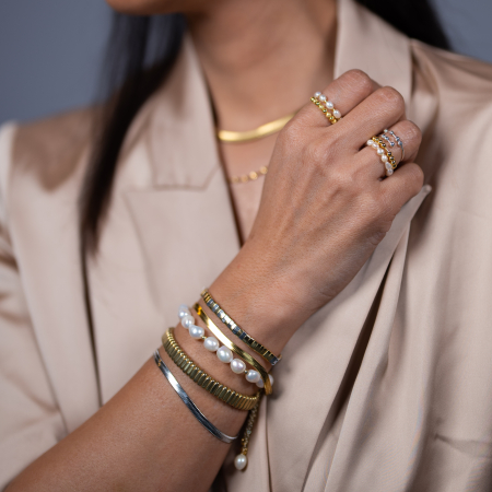 ivalo armbånd smuk snake kæde fra le mosch