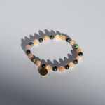 Uriel armbånd i Mørke og Lyse Natursten fra le mosch