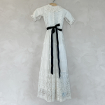 dåbsbånd til dåbskjole i SORT