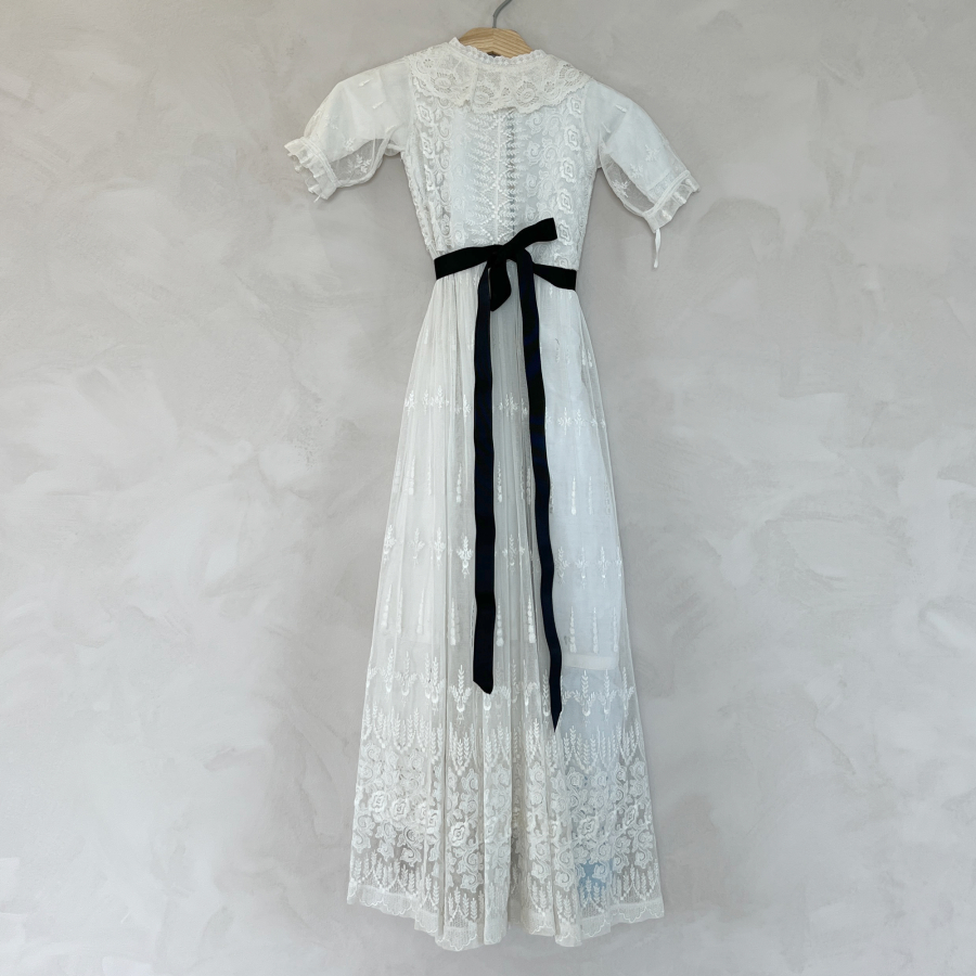 dåbsbånd til dåbskjole i SORT