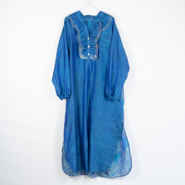 Janta silkemix kaftan kjole med flæse no 41