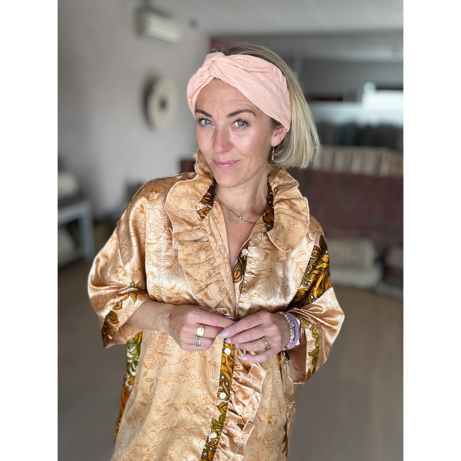 Loreen hårbånd i Peach fra le mosch