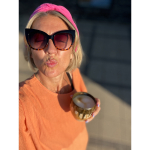 Cathrin cat eye solbriller i Sort Leo fra le mosch