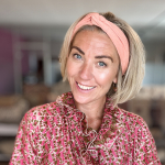 Sullivan hårbånd i Peach fra le mosch