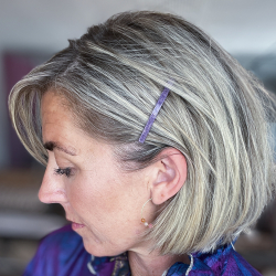 Glitter Ruth Hårnål i Lilla fra le m Bosch