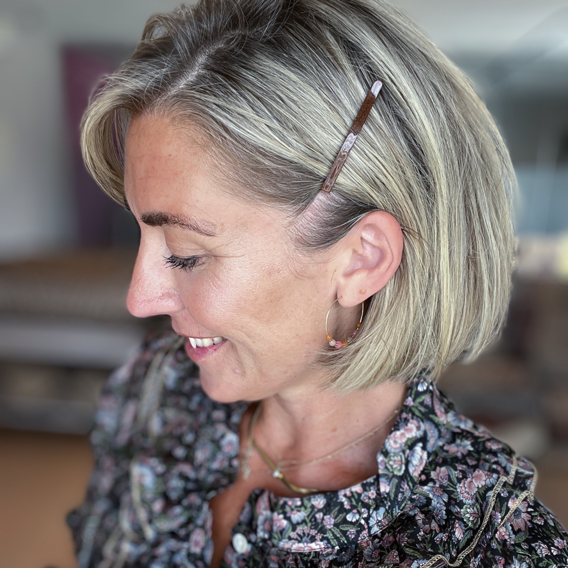 Glitter Ruth Hårnål i Brun fra le mosch