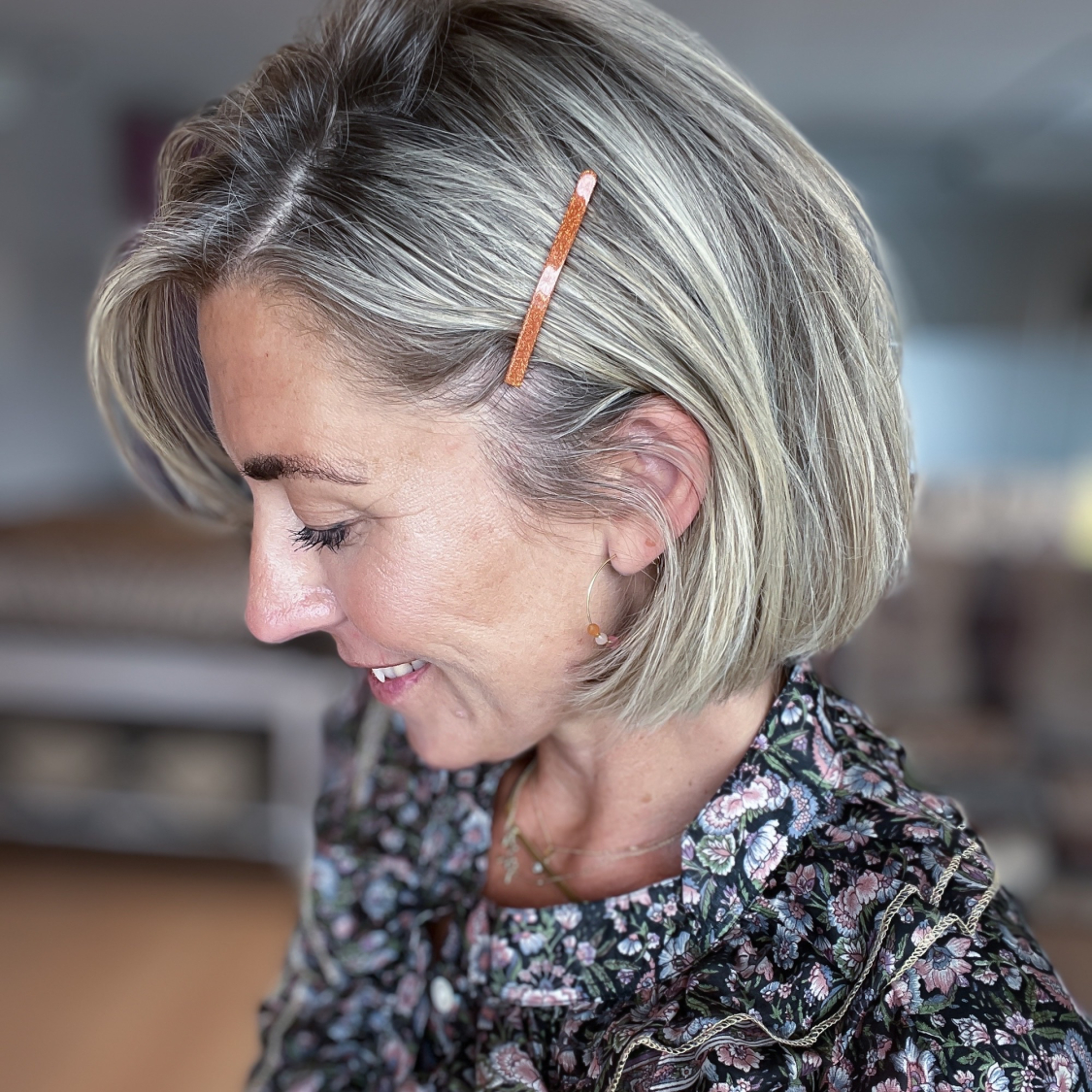 Glitter Ruth Hårnål i Orange fra le mosch