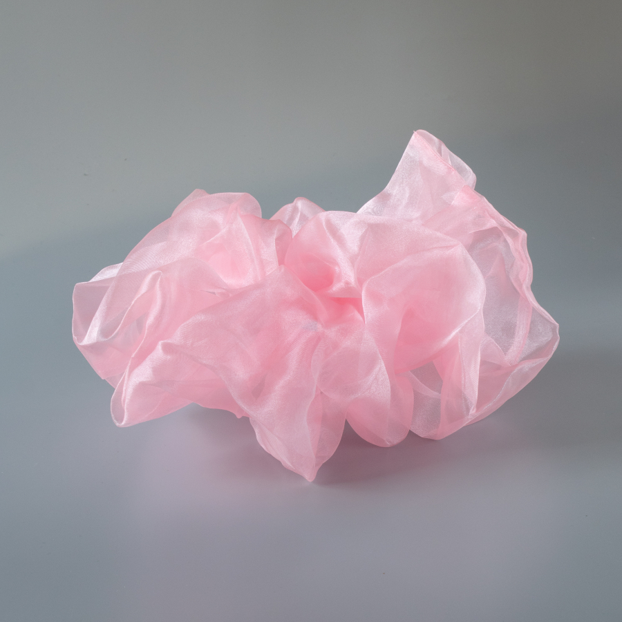 Organza Giga Scrunchie i Rosa fra le mosch