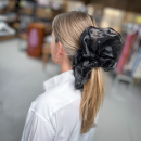 Organza Giga Scrunchie i Sort fra le mosch Organza Giga Scrunchie i Sort fra le mosch