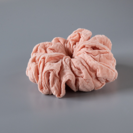 Bomulds Mega Scrunchie i Peach fra le mosch