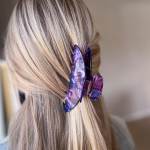 Cloud hårklemme i Pearl Mørk Lilla fra le mosch