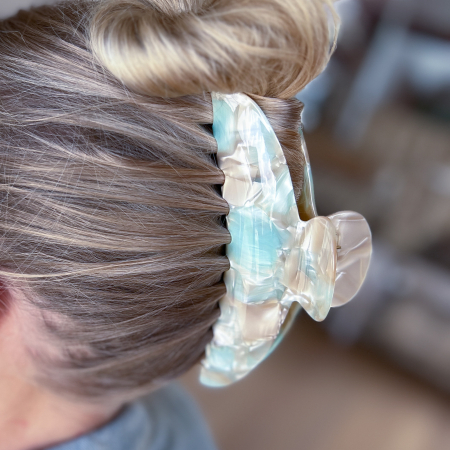 Giga Cloud hårklemme i Pearl Mint fra le mosch