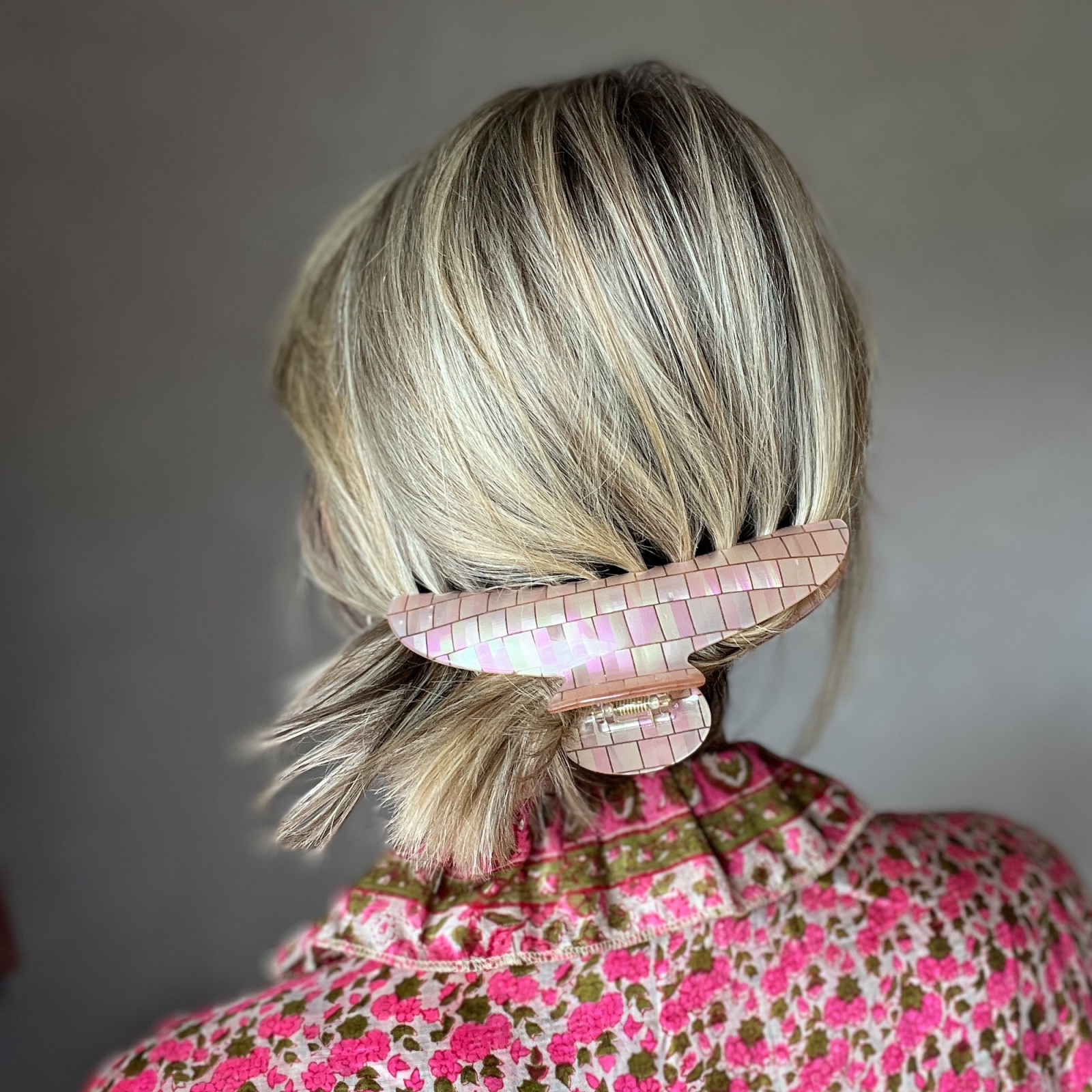 Giga Cloud hårklemme i Harlequin Rosa fra le mosch 