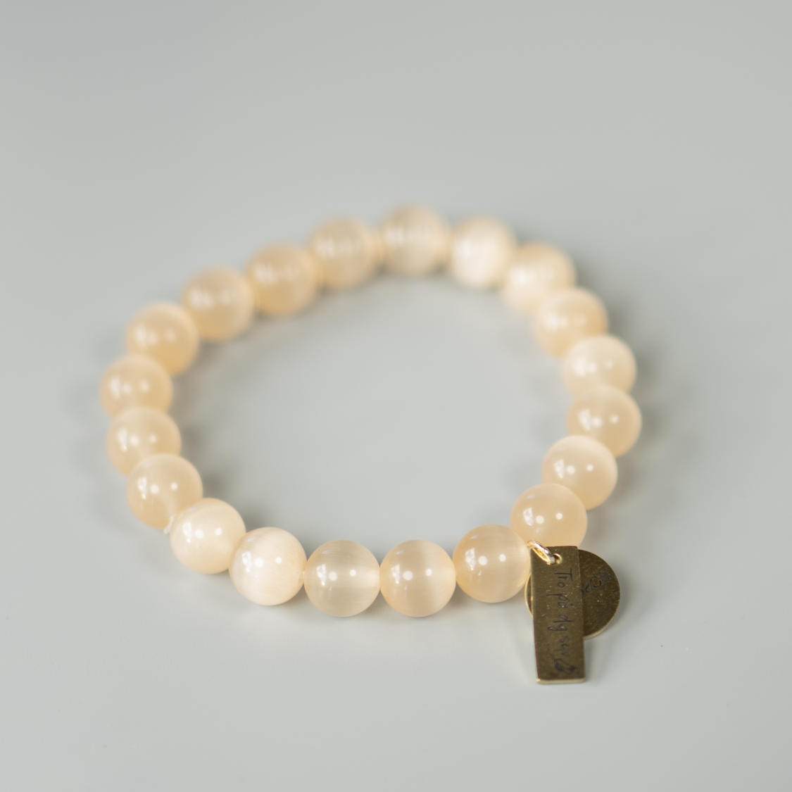 Sariel armbånd Champagne tigerøje 10mm fra le mosch