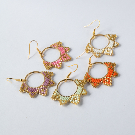 Rio Round øreringe i mint fra le mosch