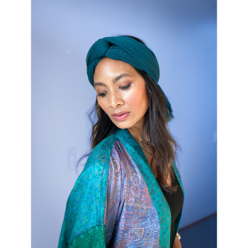 Sully Tørklæde i Petrol #74fra le mosch