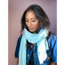 sully tørklæde i mint blå fra le mosch