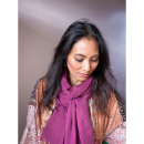 sully tørklæde i blomme fra le mosch