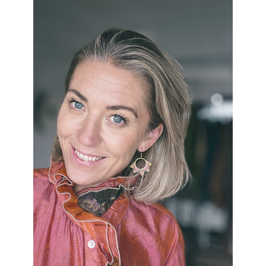 Rio Round øreringe i rosa fra le mosch