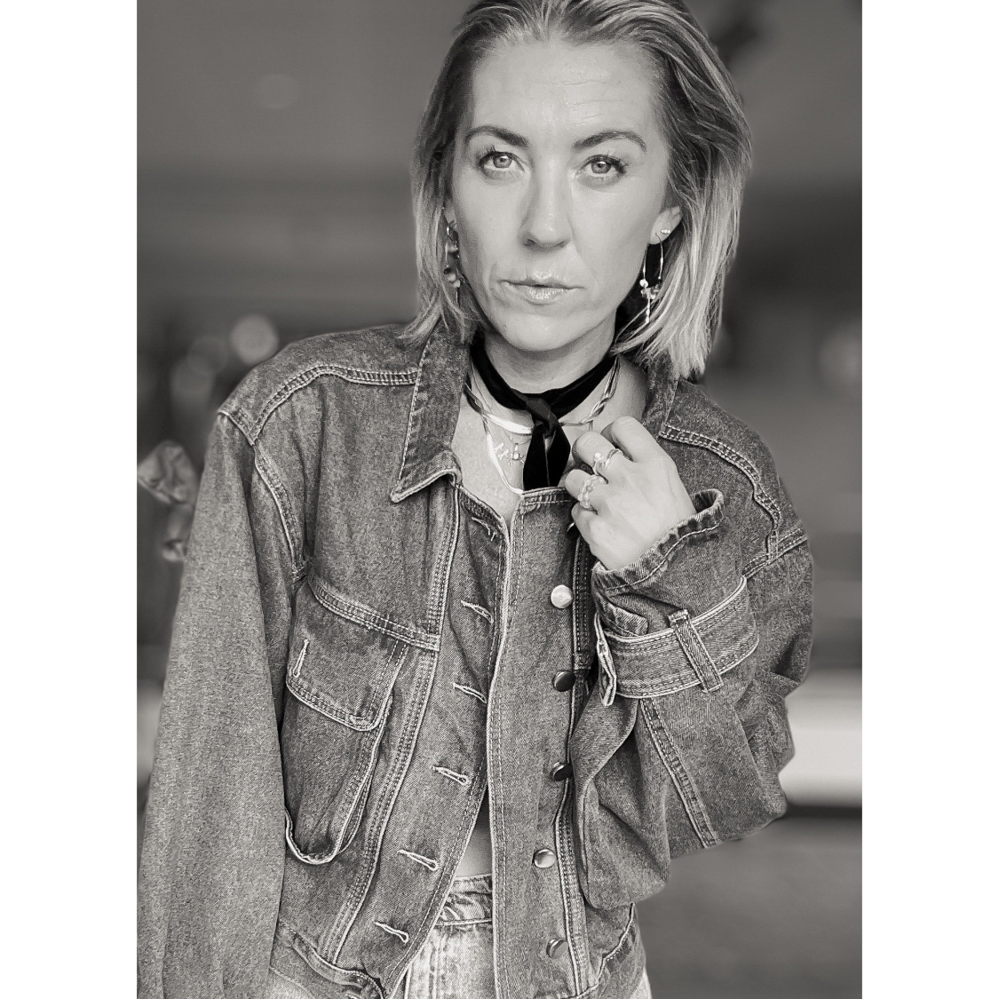 Velourbånd I sort fra le mosch