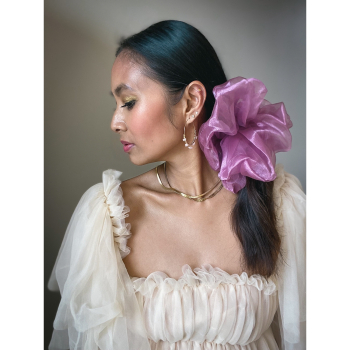 Organza Giga Scrunchie i Lilla fra le mosch