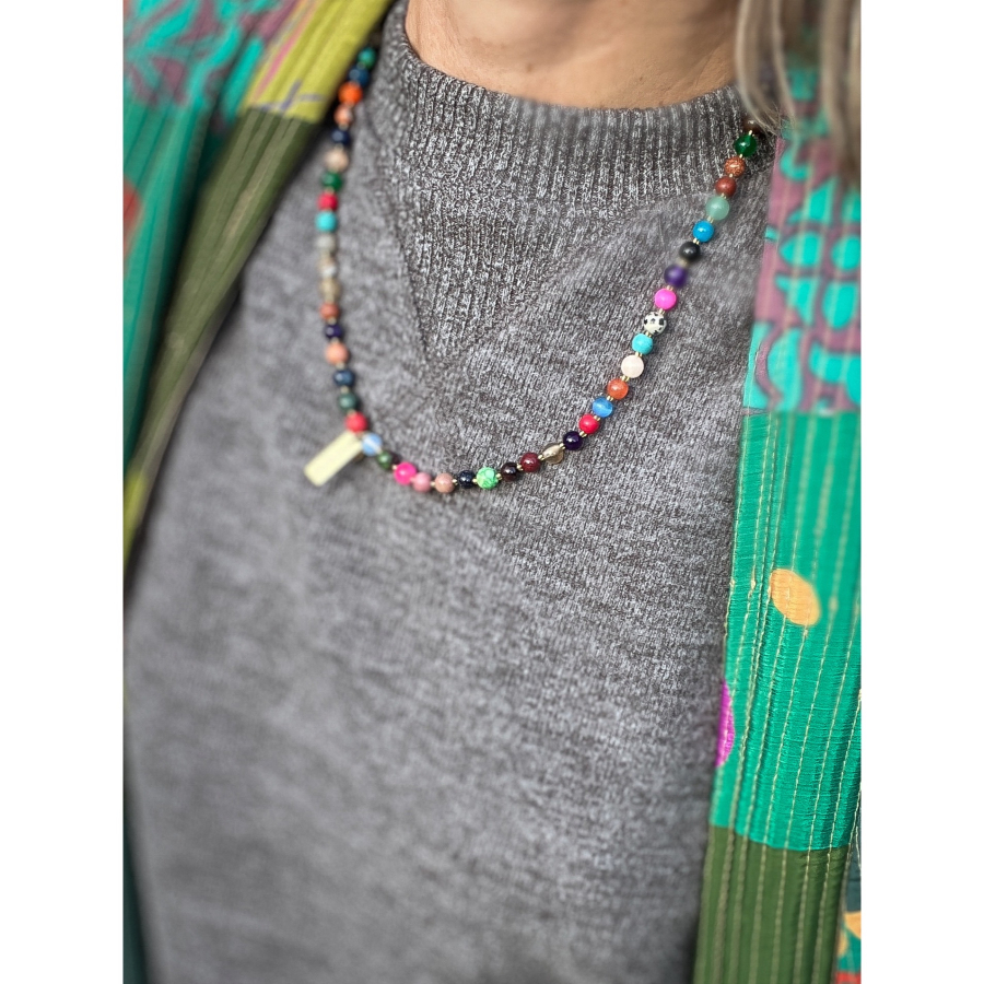 Indie halskæde i Mix Multi fra le mosch
