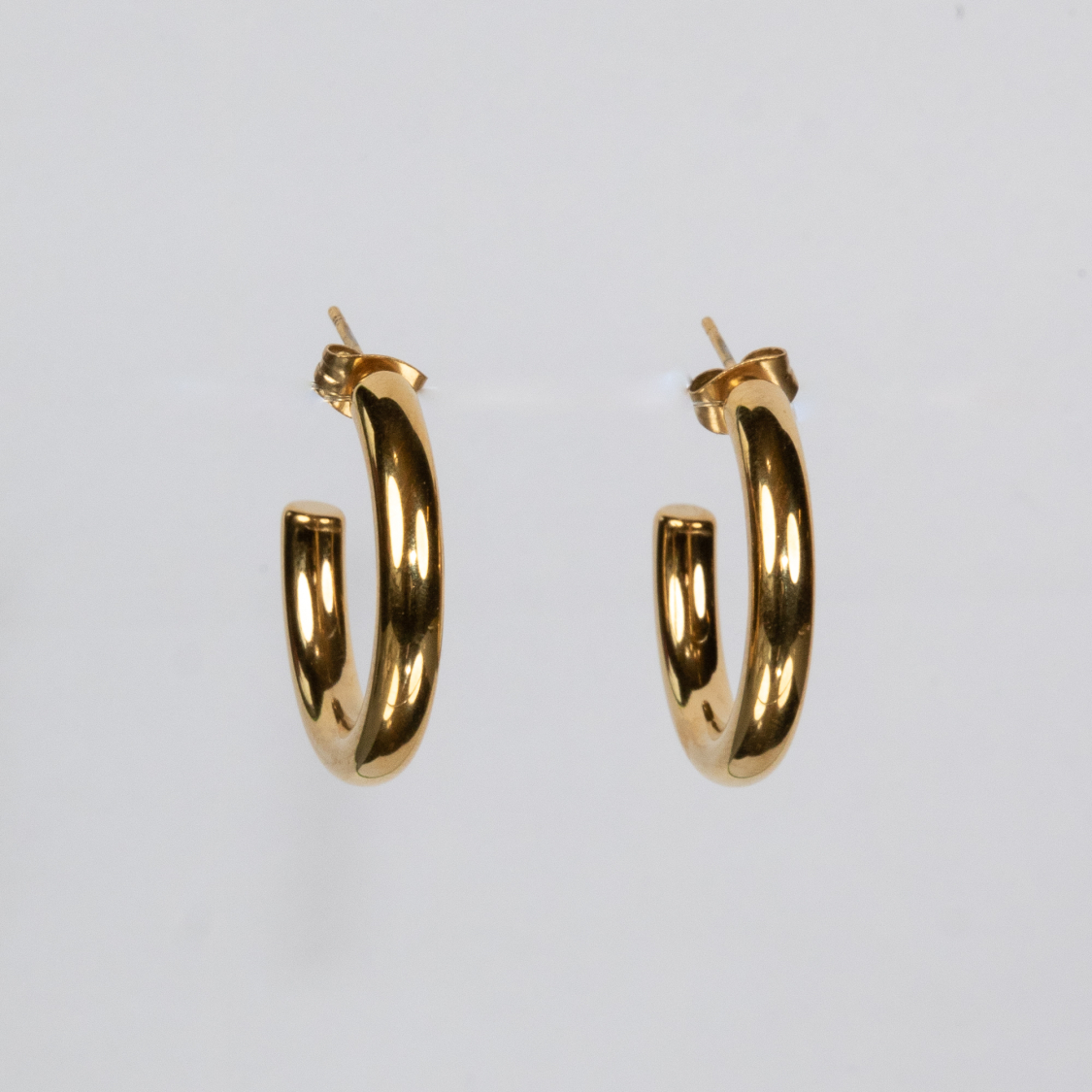 Roxy hoops I forgyldt - 25 mm fra le mosch