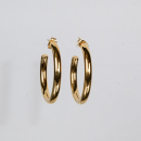 Roxy hoops I forgyldt - 35 mm fra le mosch