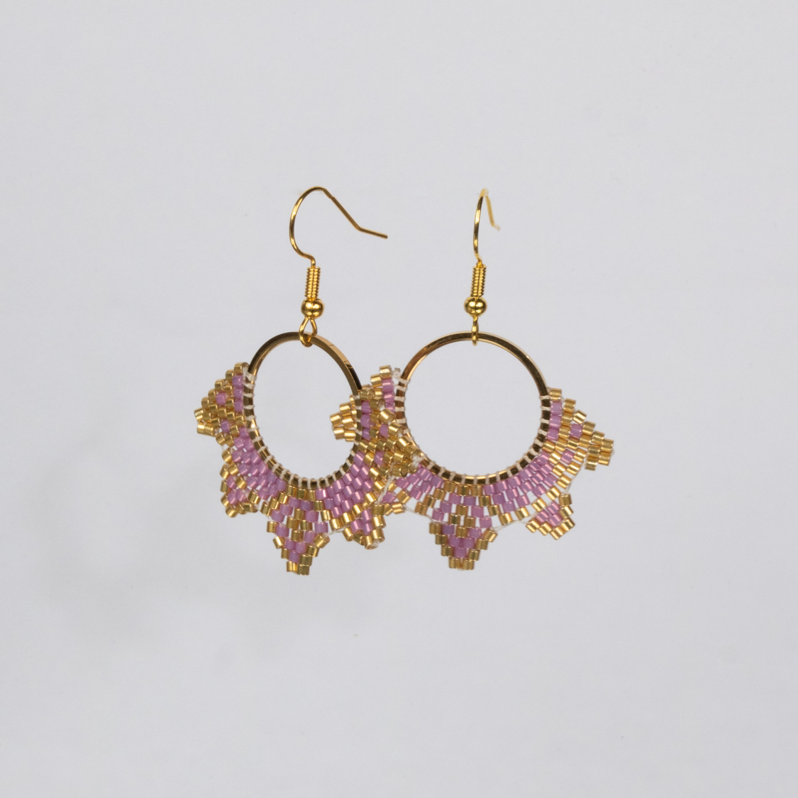 Rio Round øreringe i lilla fra le mosch