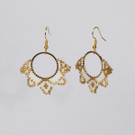 Rio Round øreringe i hvid fra le mosch