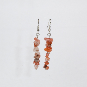 Lucky øreringe - rød aventurin fra le mosch Lucky øreringe - rød aventurin fra le mosch