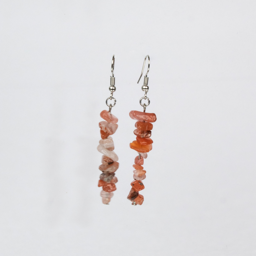 Lucky øreringe - rød aventurin fra le mosch