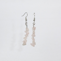 Lucky øreringe - rosakvarts fra le mosch