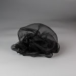 Fleur tørklæde i sort fra le mosch