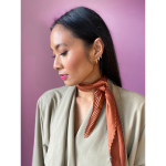 Selma plisseret tørklæde i rust fra le mosch