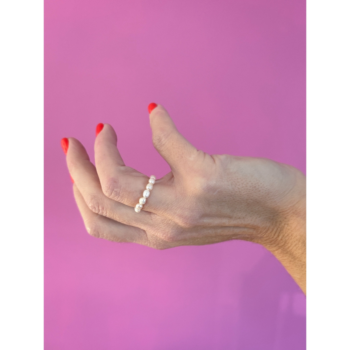 Ariel ring med Ferskvandsperler