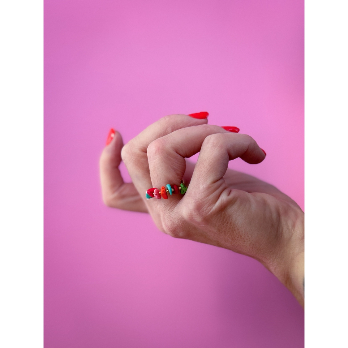 Ariel ring - Multi krystal og sten fra le mosch