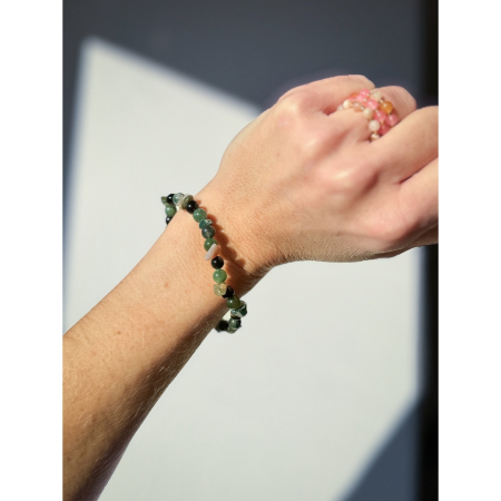 Haniel MIX armbånd i Karneol og Sort Obsedian fra le mosch