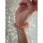 Lucky Armbånd i Pink Kvarts fra le mosch