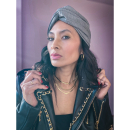 Karen turban i grå fra le mosch Karen turban i grå fra le mosch