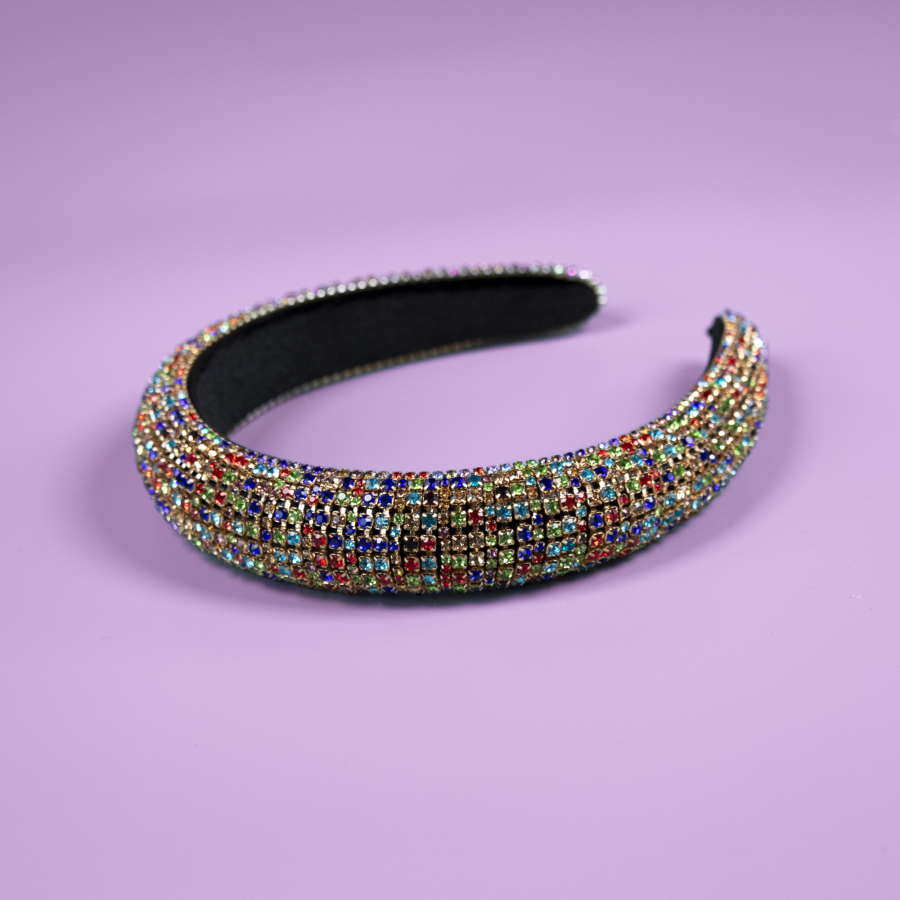 Too Much glimmer party hårbøjle - Colorful fra le mosch