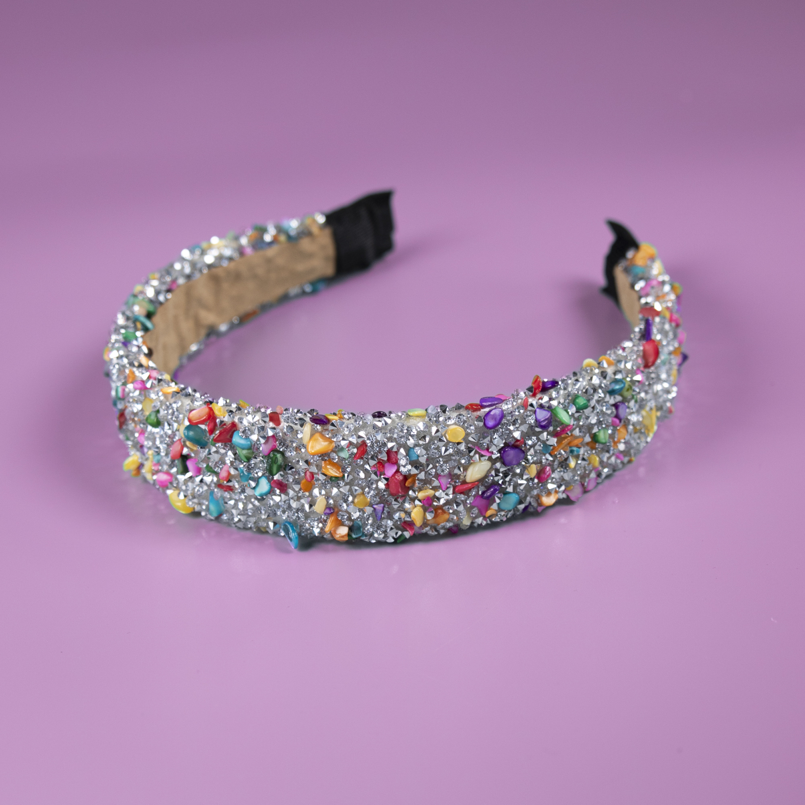 Too Much hårbøjle - Silver Glitterati fra le mosch