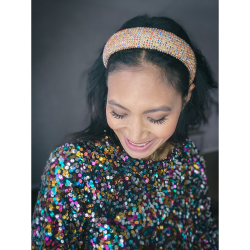 Crystal hårbøjle med similisten - multi fra LÉ MOSCH,