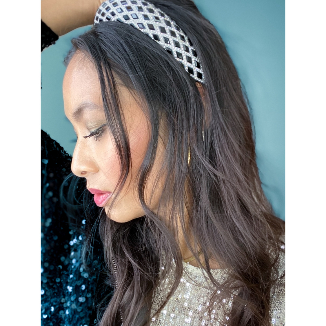 Drama hårbøjle med similisten i Sort fra le mosch