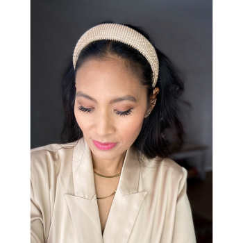 Crystal hårbøjle med similisten i gylden fra le mosch Crystal hårbøjle med similisten i gylden fra le mosch